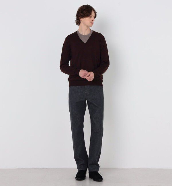 TOMORROWLAND MENS「TOMORROWLAND tricot スーパーファインメリノウール Vネックニット S-WOOL」|ニット・セーター|