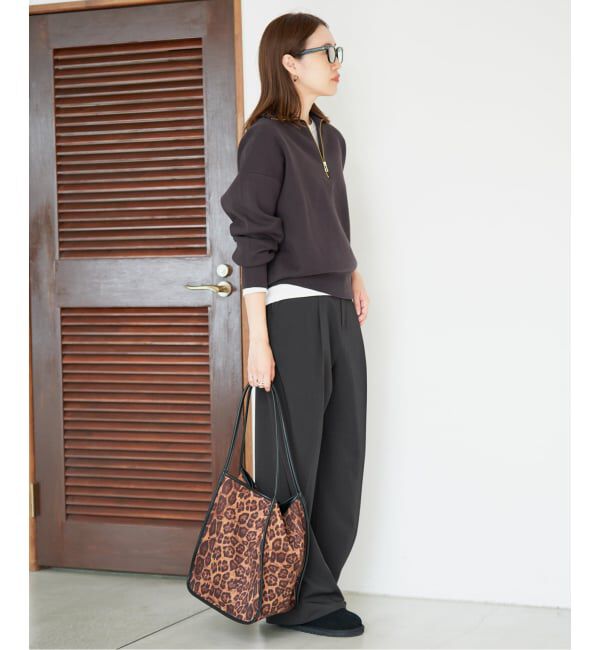 SLOBE IENA「《WEB限定/4サイズ展開/追加》イージーワイドパンツ」|スラックス|