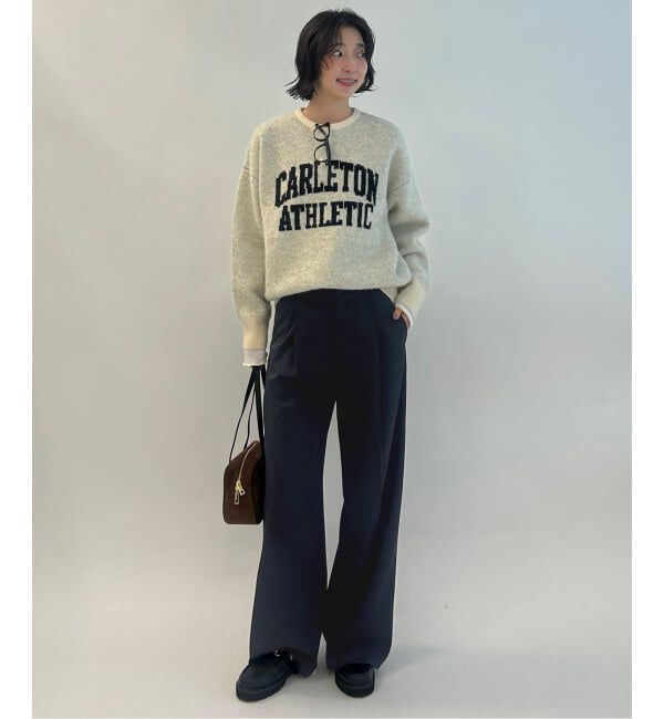 SLOBE IENA「《WEB限定/4サイズ展開/追加》イージーワイドパンツ」|スラックス|