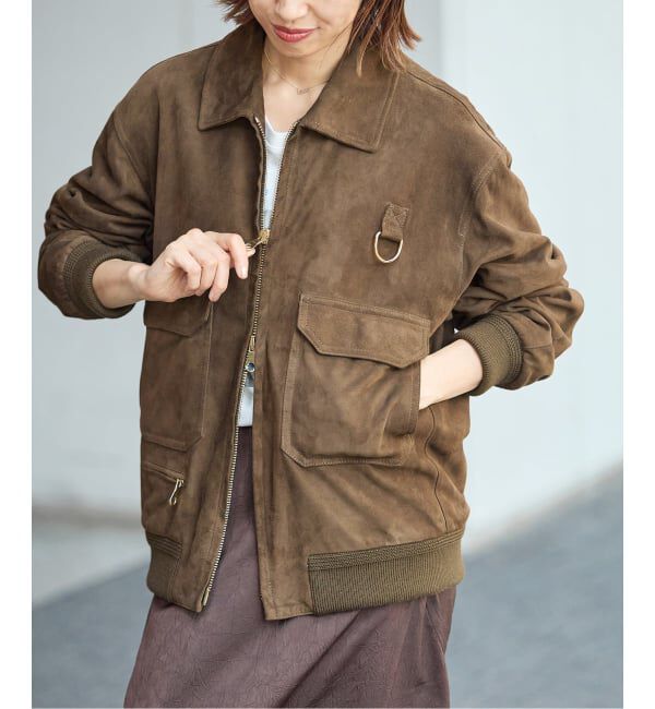 IENA「CINQUANTA/チンクアンタ 別注SWEDISH MILITARY TYPE BLOUSON ブルゾン R-530」|ライダースジャケット|