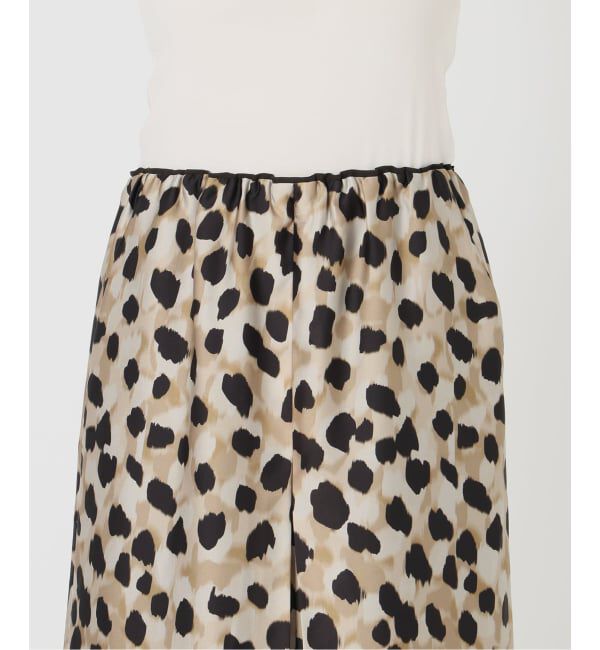 VERMEIL par iena「Leopard Panel スカート」|スカート|