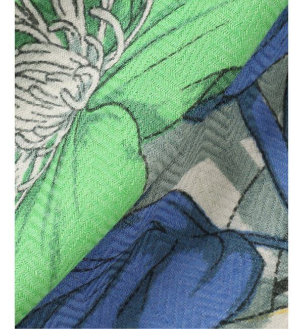 VERMEIL par iena「manipuri インドストール スローイングブーケ 120x120cm 163333007」|ストール|