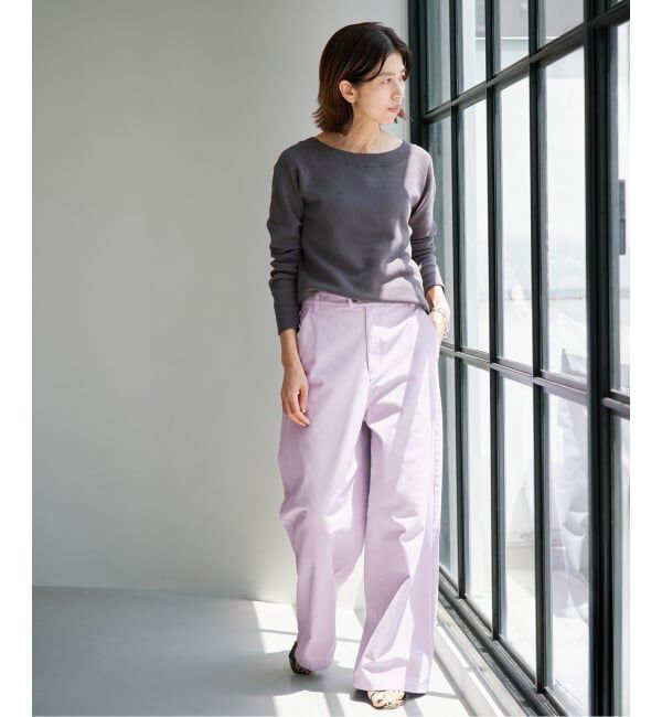 IENA「ハイツイストコットンワイドパンツ」|その他|