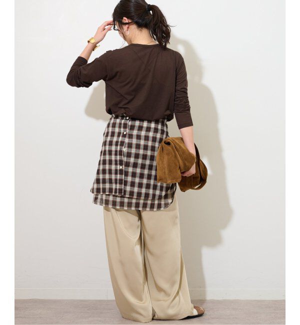 JOURNAL STANDARD relume「《追加3 / 新色》シアークルーネックロングTシャツ」|Tシャツ・カットソー|