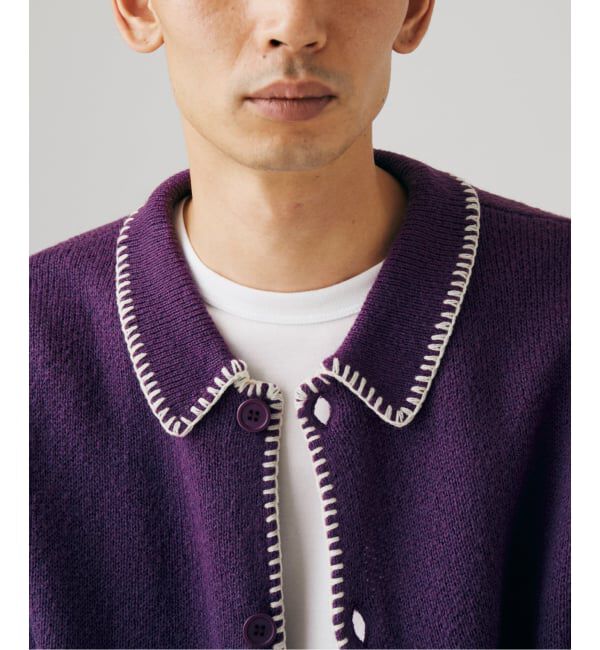 JOURNAL STANDARD「ブランケット ステッチ シャツ カーディガン」|カーディガン|
