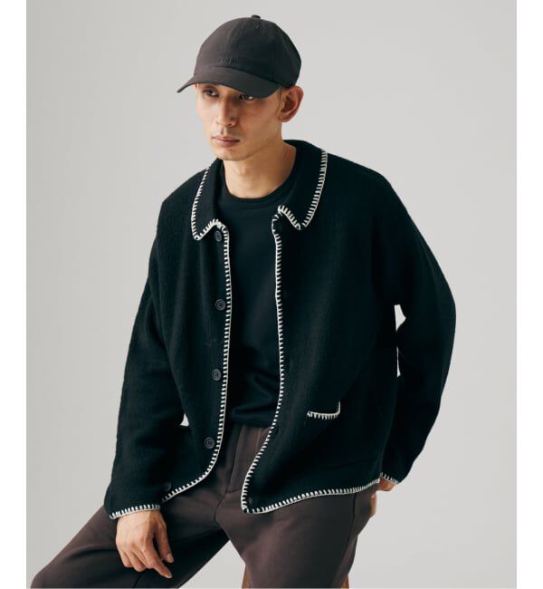JOURNAL STANDARD「ブランケット ステッチ シャツ カーディガン」|カーディガン|