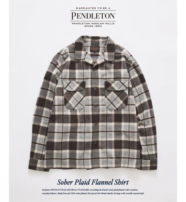JOURNAL STANDARD「PENDLETON / ペンドルトン 別注 チェックフランネルシャツ」|シャツ・ブラウス|グレー