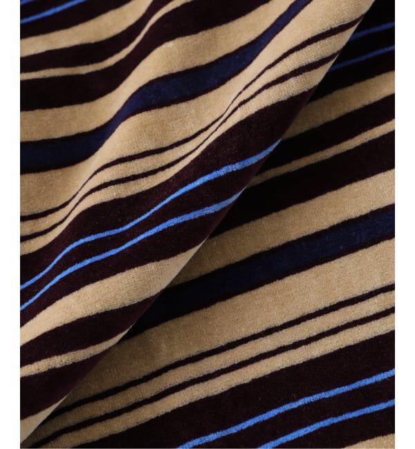 JOURNAL STANDARD relume「《予約》ベロア ボーダー ポロシャツ」|ポロシャツ|