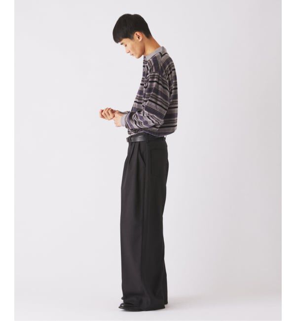 JOURNAL STANDARD relume「《予約》ベロア ボーダー ポロシャツ」|ポロシャツ|
