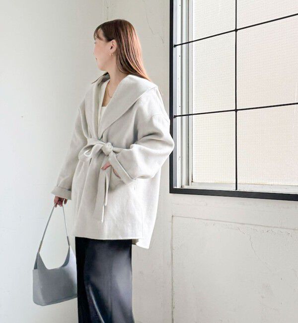NOLLEY'S sophi「リバーショールコート」|ダッフルコート|グレーベージュ