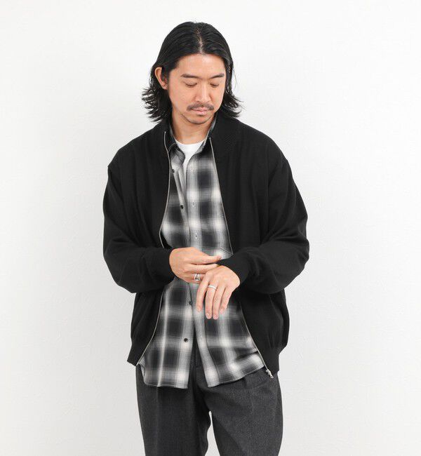 NOLLEY'S goodman「ハイゲージウォッシャブルニットスタンドジップ 26AW」|ニット・セーター|