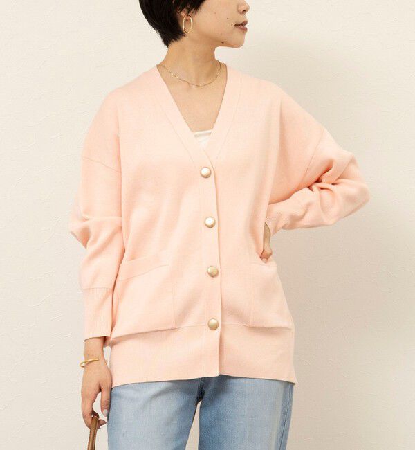 NOLLEY'S sophi「【WEB限定】《手洗い可能》総針ビックVネックカーディガン」|カーディガン|