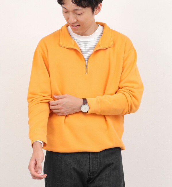 NOLLEY'S goodman「BARNS OUTFITTERS別注 スウェットハーフジップ 26AW」|スウェット・ジャージ|オレンジ