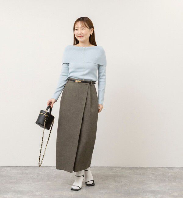 NOLLEY'S sophi「《手洗い可能》マチ付きオフショルラメプルオーバー」|ニット・セーター|