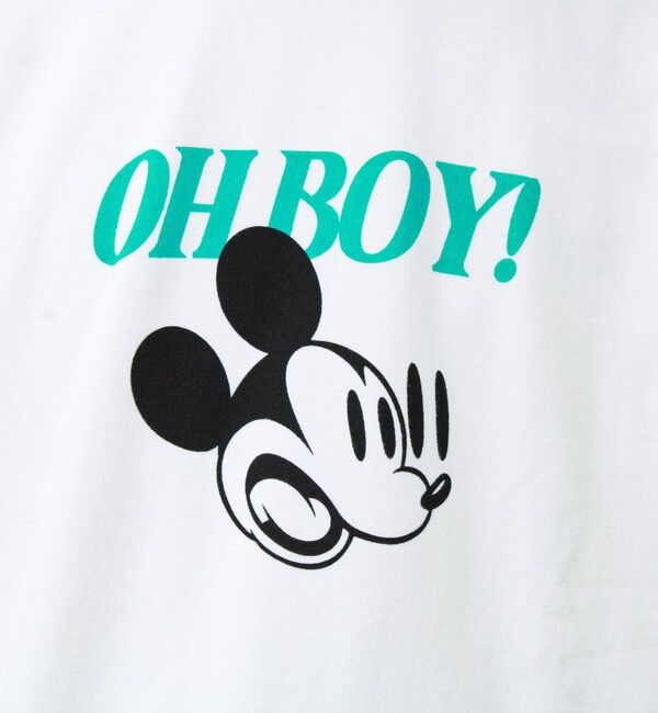 GLOSTER「【DISCUS&times;Disney】ミッキープリントスウェット 裏毛」|スウェット・ジャージ|