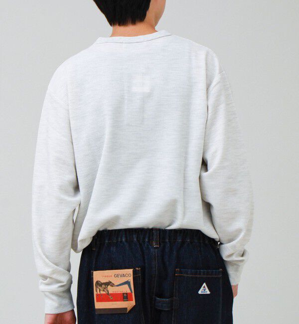GLOSTER「ワッフルヘンリーネックロンＴ」|Tシャツ・カットソー|