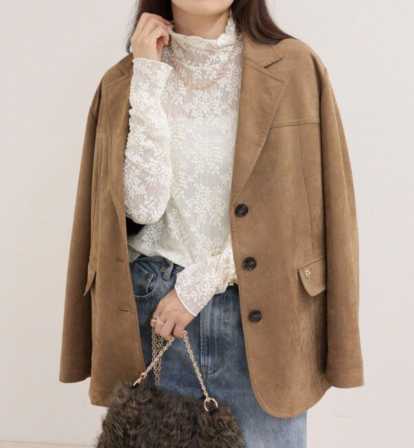 fredy emue「ふくれJQDハイネックレースプルオーバー」|Tシャツ・カットソー|