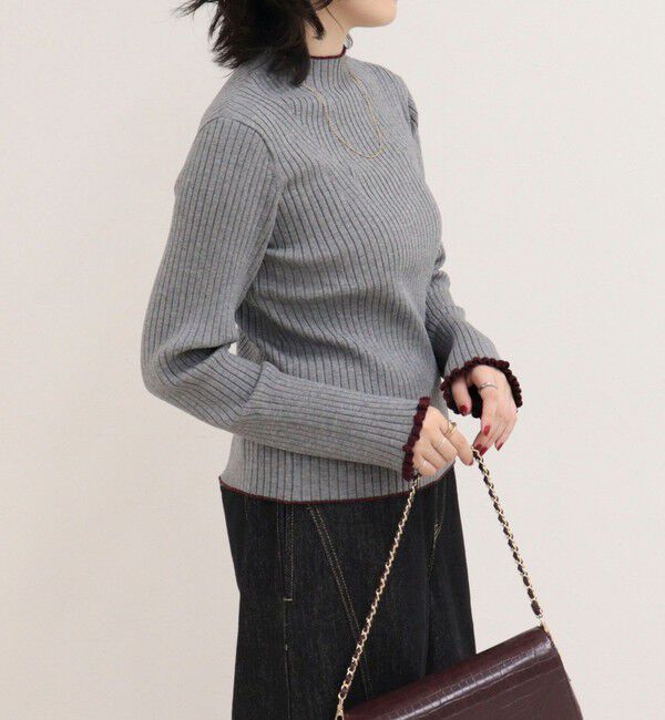 fredy emue「ワイドリブハイネックニットプルオーバー」|ニット・セーター|