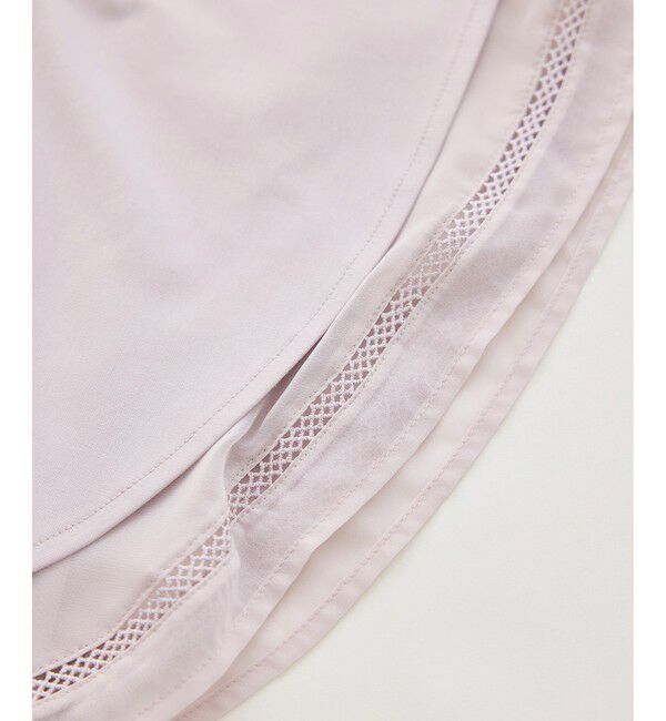 Rope&rsquo;Picnic「【ベストヒット】レースドッキングフレアスリーブカットトップス/UVカット・接触冷感」|Tシャツ・カットソー|