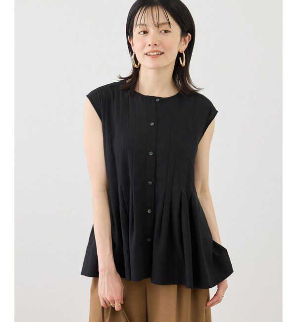 Rope&rsquo;Picnic「【WEB限定カラー】タックデザインペプラムシャツ」|シャツ・ブラウス|