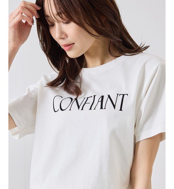 Rope&rsquo;Picnic「フロッキーロゴTシャツ/UVカット・接触冷感・汗染み防止」|Tシャツ・カットソー|