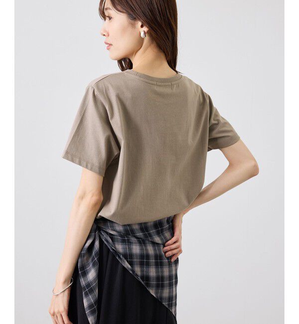 Rope&rsquo;Picnic「フロッキーロゴTシャツ/UVカット・接触冷感・汗染み防止」|Tシャツ・カットソー|