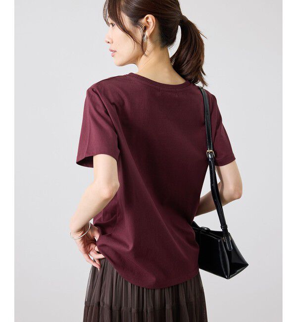 Rope&rsquo;Picnic「フロッキーロゴTシャツ/UVカット・接触冷感・汗染み防止」|Tシャツ・カットソー|