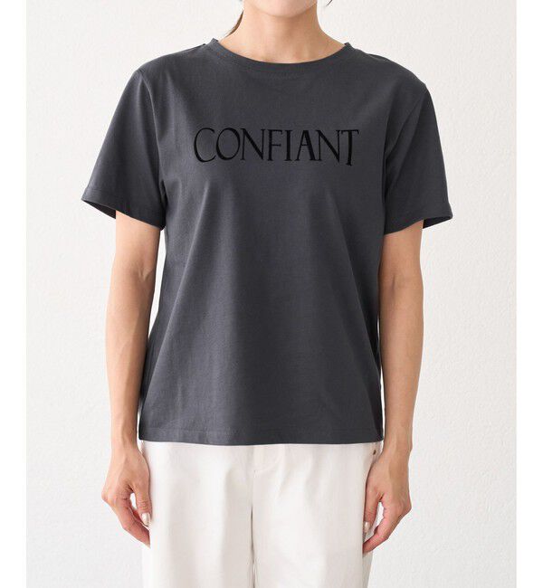 Rope&rsquo;Picnic「フロッキーロゴTシャツ/UVカット・接触冷感・汗染み防止」|Tシャツ・カットソー|