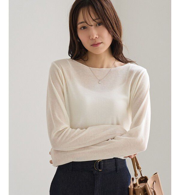 Rope&rsquo;Picnic「ラメシアーリブトップス」|Tシャツ・カットソー|