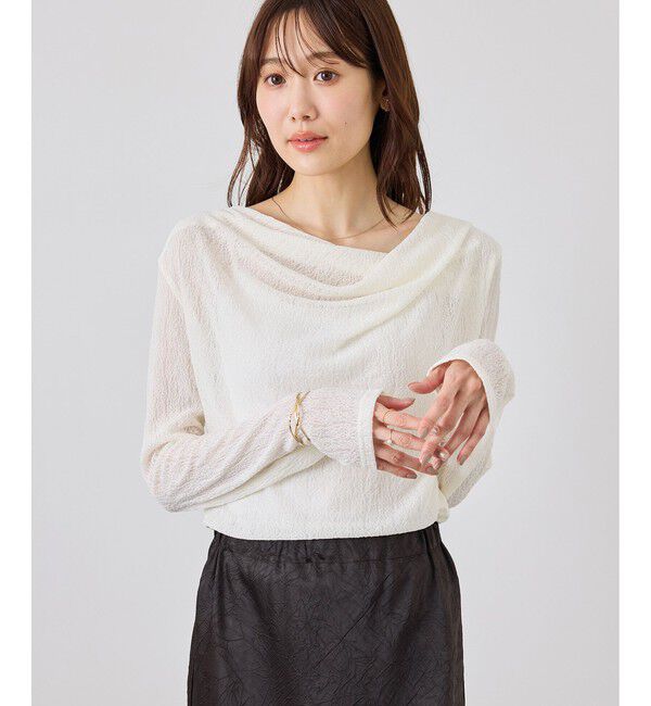 Rope&rsquo;Picnic「ラメドレープカットソー」|Tシャツ・カットソー|