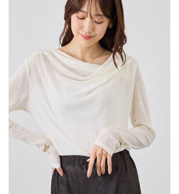 Rope&rsquo;Picnic「ラメドレープカットソー」|Tシャツ・カットソー|