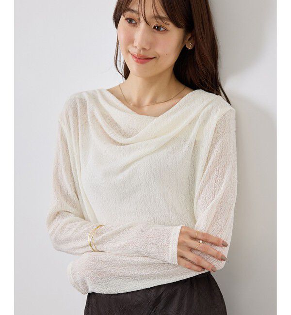 Rope&rsquo;Picnic「ラメドレープカットソー」|Tシャツ・カットソー|