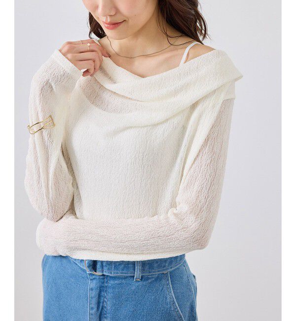 Rope&rsquo;Picnic「ラメドレープカットソー」|Tシャツ・カットソー|