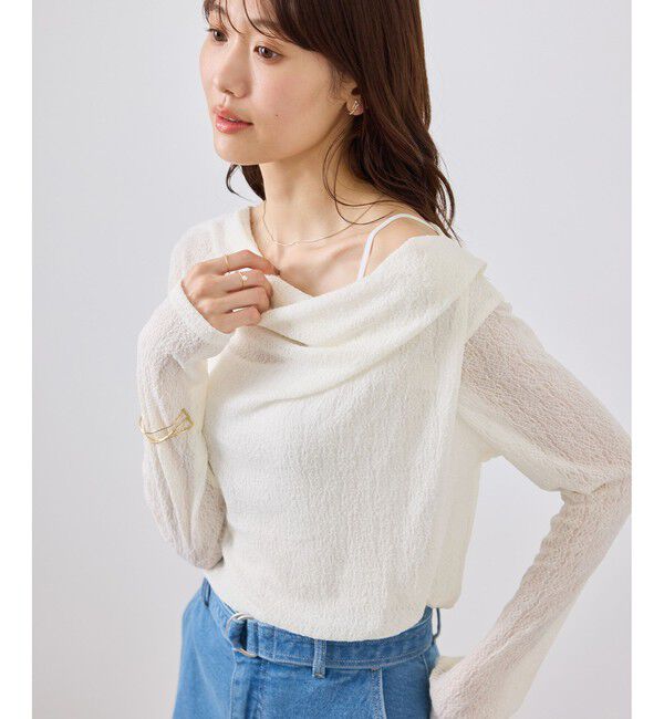 Rope&rsquo;Picnic「ラメドレープカットソー」|Tシャツ・カットソー|