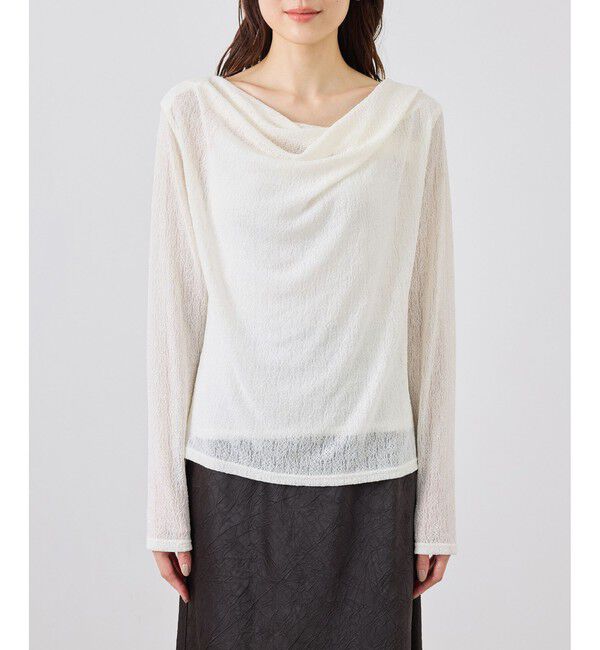 Rope&rsquo;Picnic「ラメドレープカットソー」|Tシャツ・カットソー|