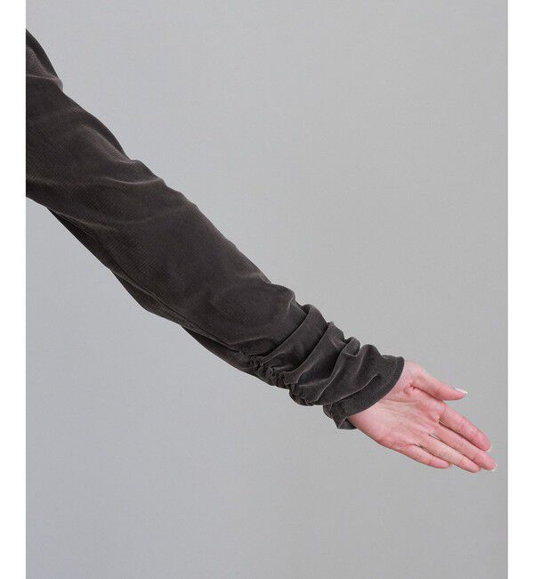 Rope&rsquo;Picnic「フロントギャザーVネックシアーフロッキートップス」|Tシャツ・カットソー|