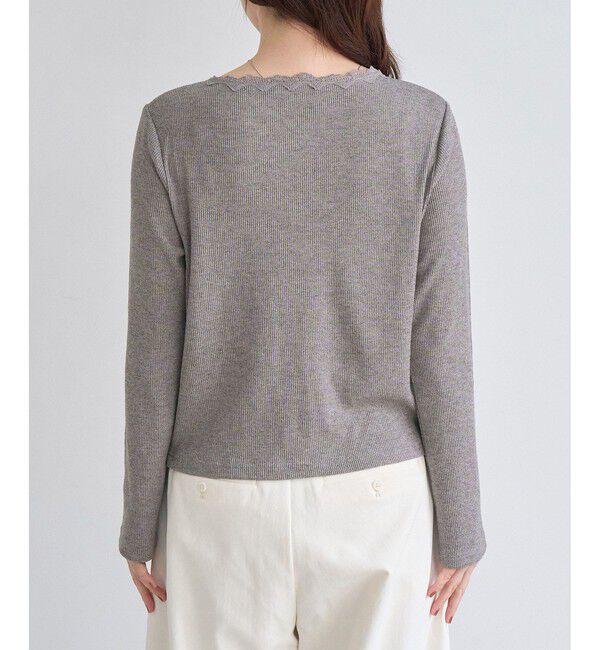 Rope&rsquo;Picnic「フロントギャザーVネックカットトップス」|Tシャツ・カットソー|