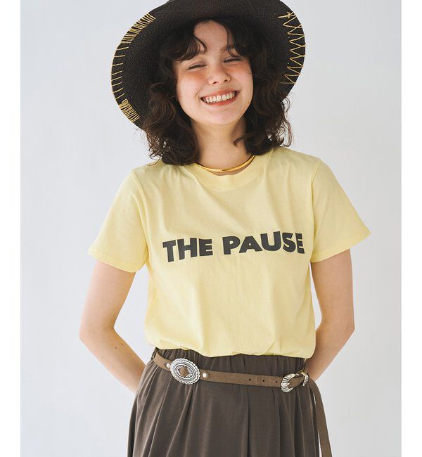 THE PAUSE「【THE PAUSE】THE PAUSE Tシャツ」|Tシャツ・カットソー|レモンイエロー