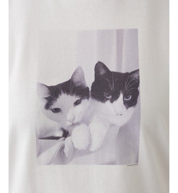 Drawing Numbers「【Drawing Numbers】キャットノースリーブTシャツ」|Tシャツ・カットソー|