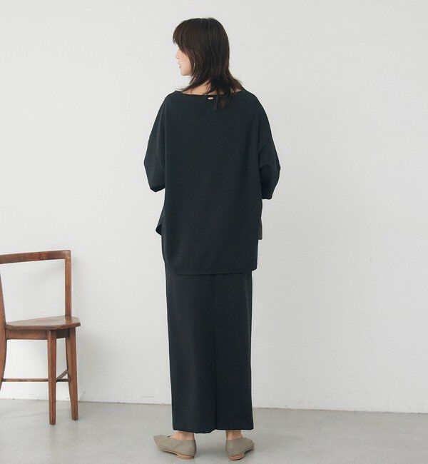  「【紫外線防止/防シワ】ダンボールボートネックプルオーバー」|Tシャツ・カットソー|