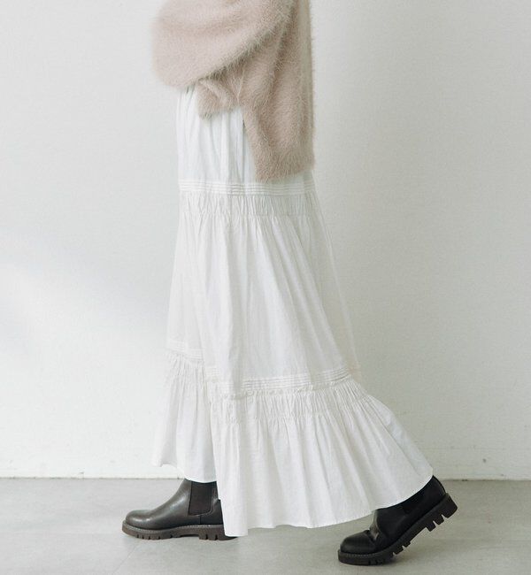  「コットンティアードスカート」|スカート|