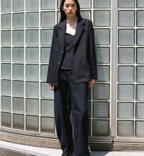  「【2026AW Debut】【UNFORM】コクーンデニムパンツ」|チノ|