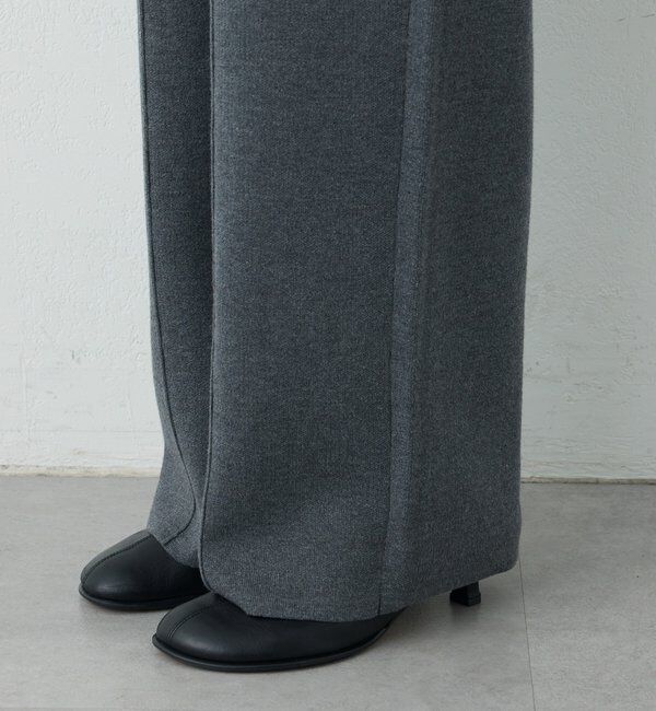  「【WALANCE】刺繍ニットパンツ」|チノ|