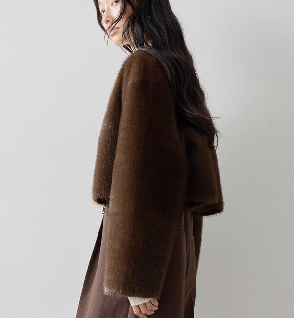  「リバーシブルファーノーカラージャケット」|その他|