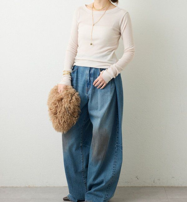  「リブクルーカットソー」|Tシャツ・カットソー|