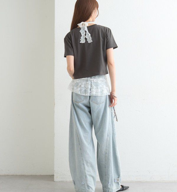  「ラインストーンロゴチビT」|Tシャツ・カットソー|