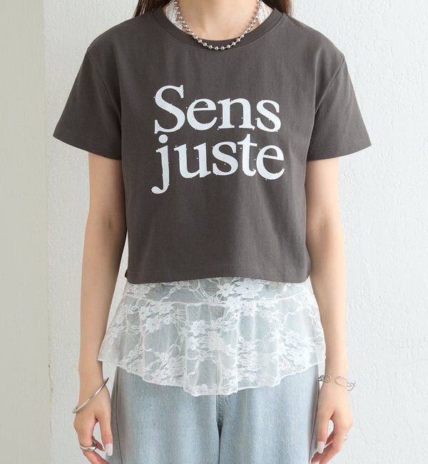  「ラインストーンロゴチビT」|Tシャツ・カットソー|