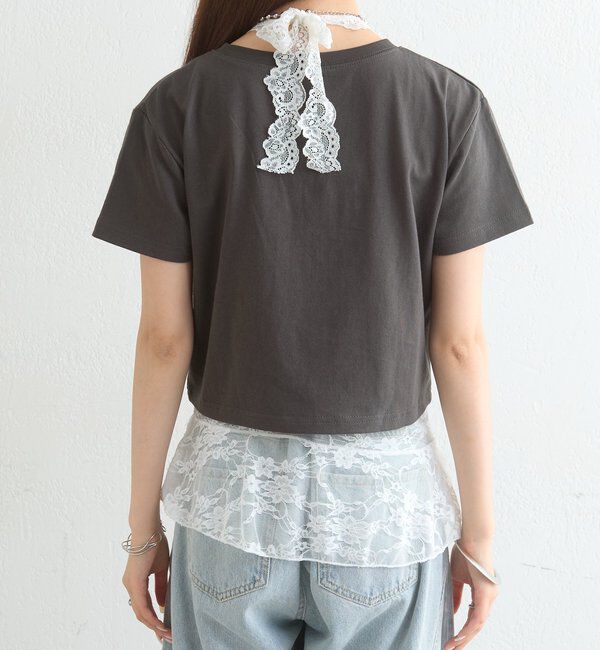  「ラインストーンロゴチビT」|Tシャツ・カットソー|