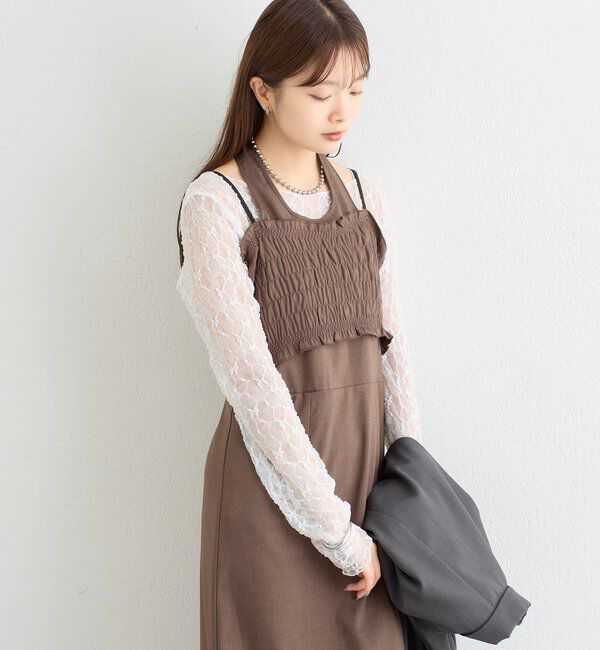  「レイヤードホルターキャミワンピース」|その他|