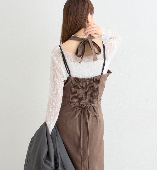  「レイヤードホルターキャミワンピース」|その他|